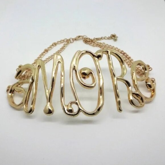 Zara “AMORE”  chocker - one size - Picture 4 of 4